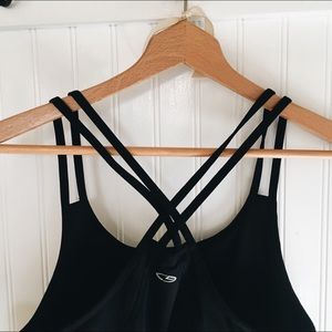 Two Black Athletic Workout Tops Lot